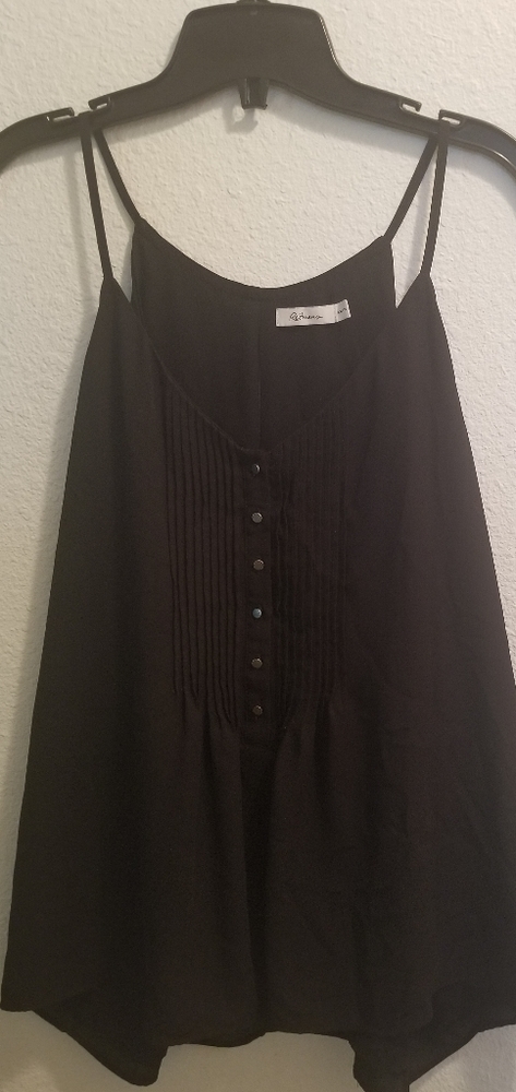 Reitman's XXL Black flowy spaghetti strap top